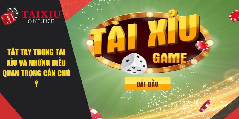 Tất Tay Trong Tài Xỉu - Những Điều Quan Trọng Cần Phải Chú Ý